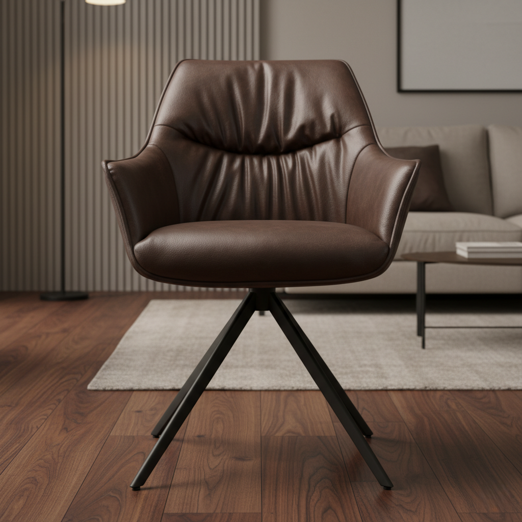 Modern Dining Chair for Home with Wooden Frame Base and Contemporary Design