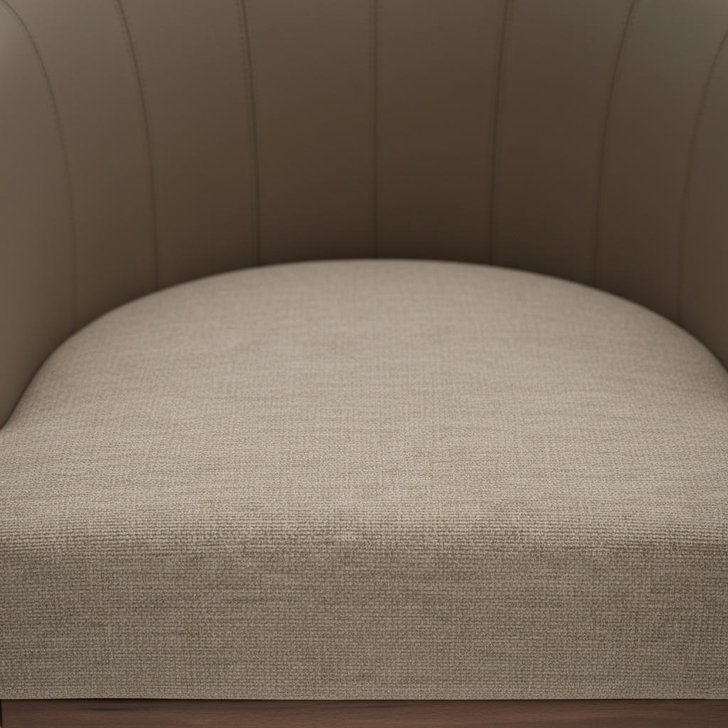 Handcrafted Upholstered Dining Chair with Sculpted Back - Modern Comfort & Elegance For Living Room
