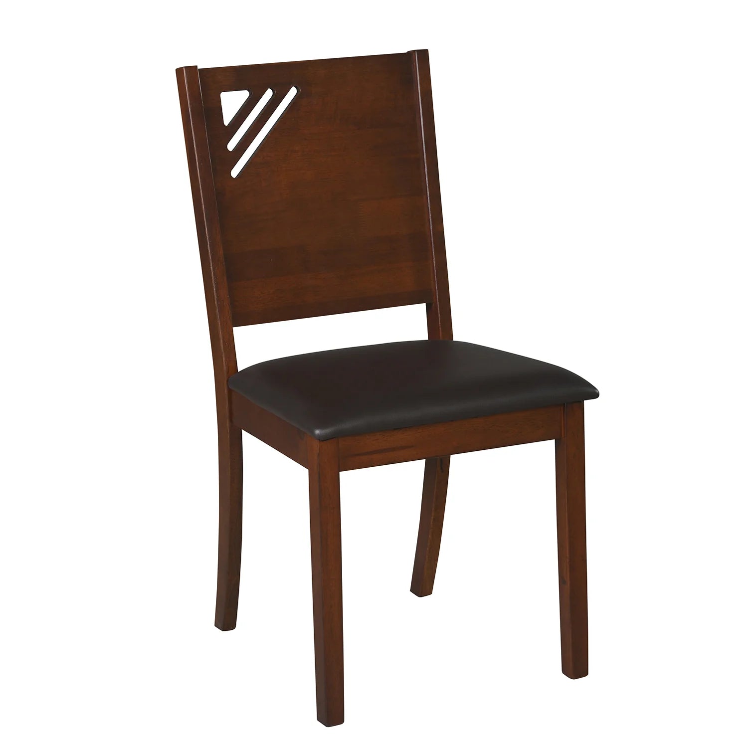 Dining Chair with Solid Wooden Frame and Cushioned Seat for Comfortable Everyday Home Dining