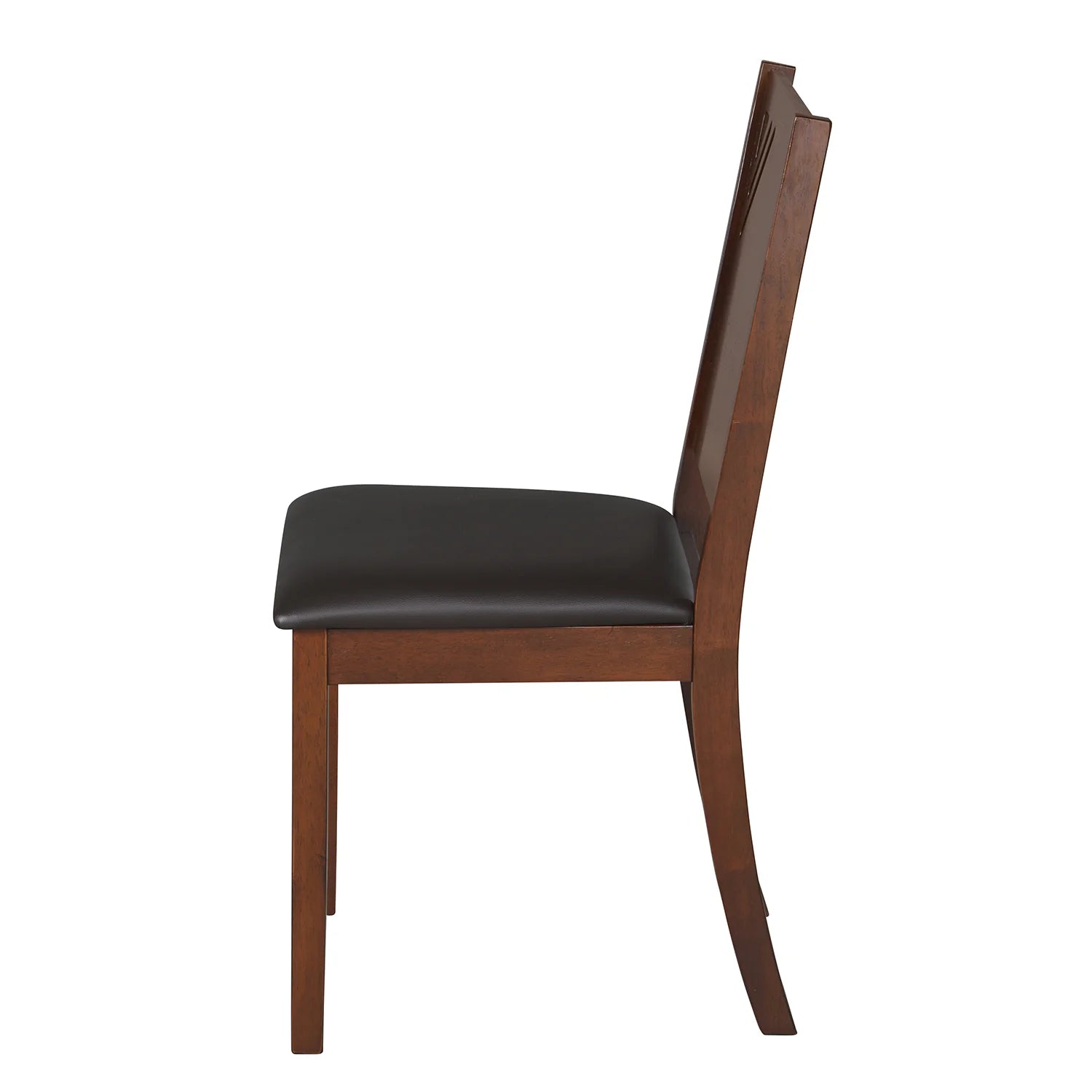 Dining Chair with Solid Wooden Frame and Cushioned Seat for Comfortable Everyday Home Dining
