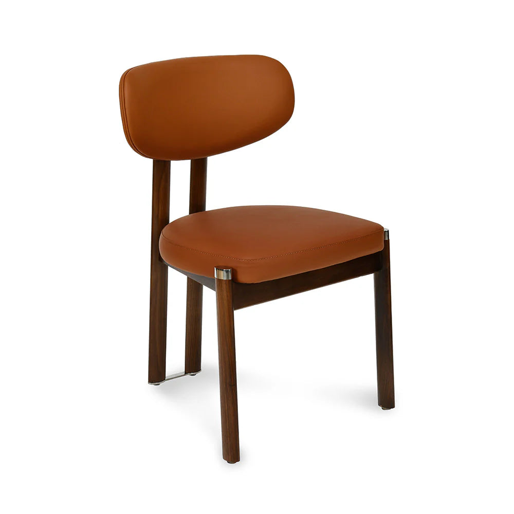 Dining Chair with Sleek Silhouette and Cushioned Seat for Refined Interior Styling