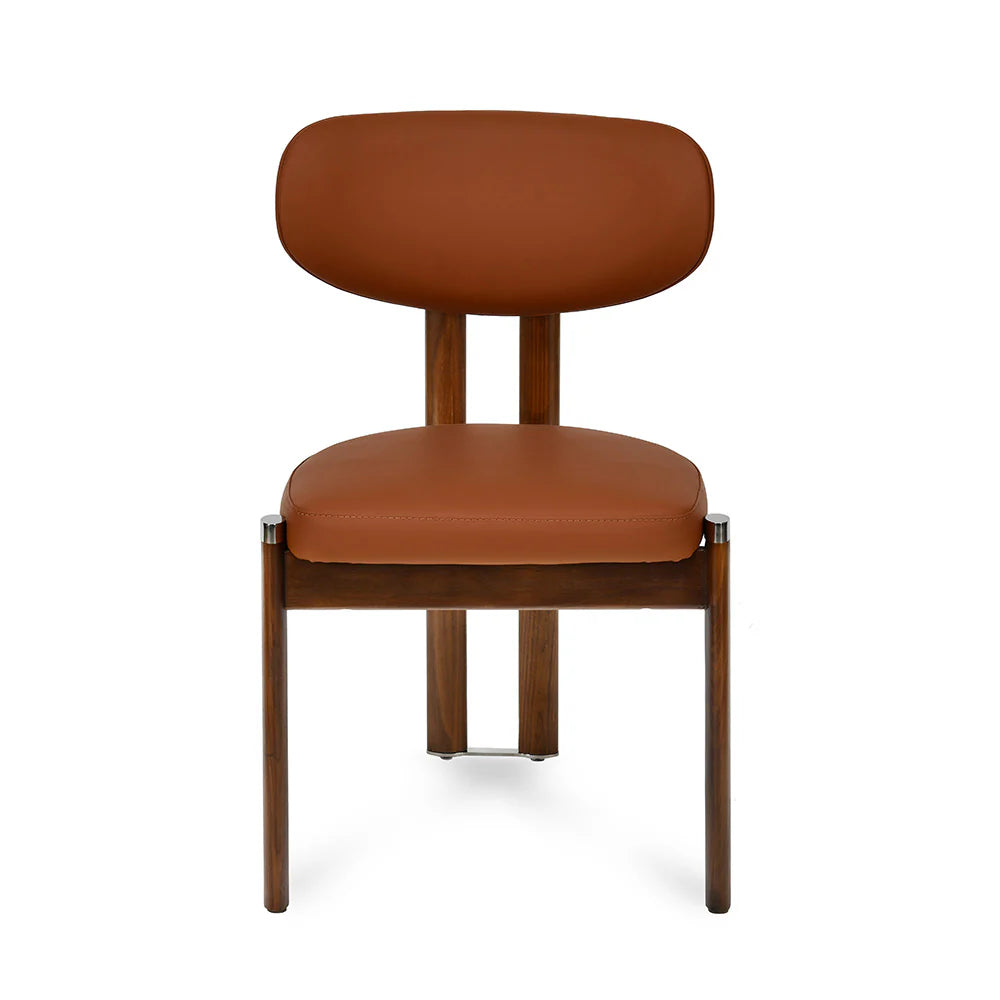 Dining Chair with Sleek Silhouette and Cushioned Seat for Refined Interior Styling
