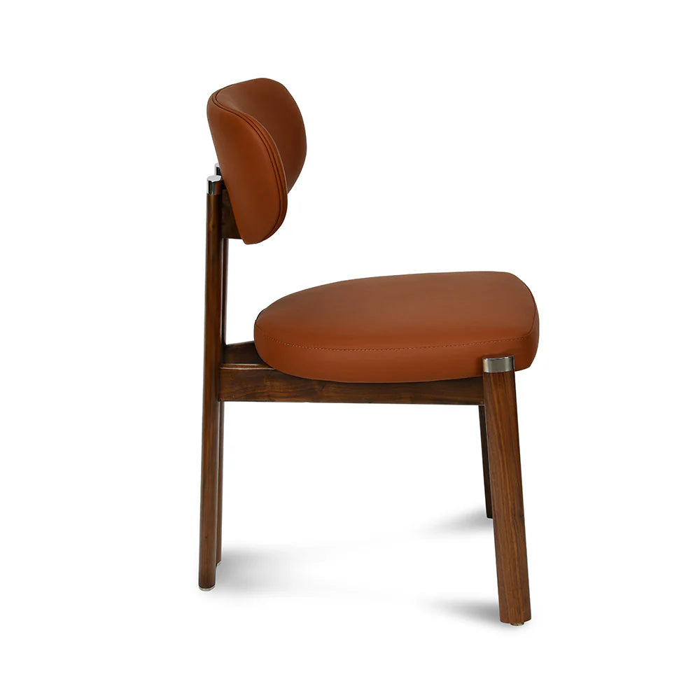 Dining Chair with Sleek Silhouette and Cushioned Seat for Refined Interior Styling