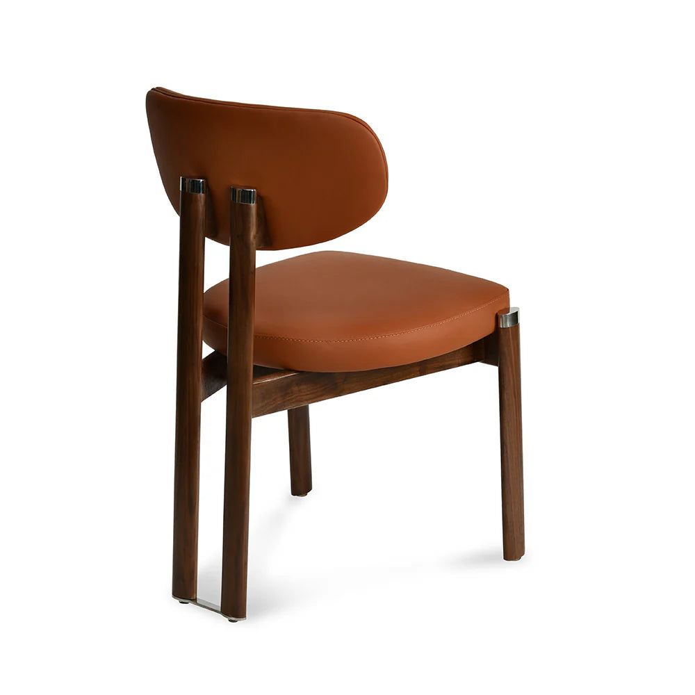 Dining Chair with Sleek Silhouette and Cushioned Seat for Refined Interior Styling