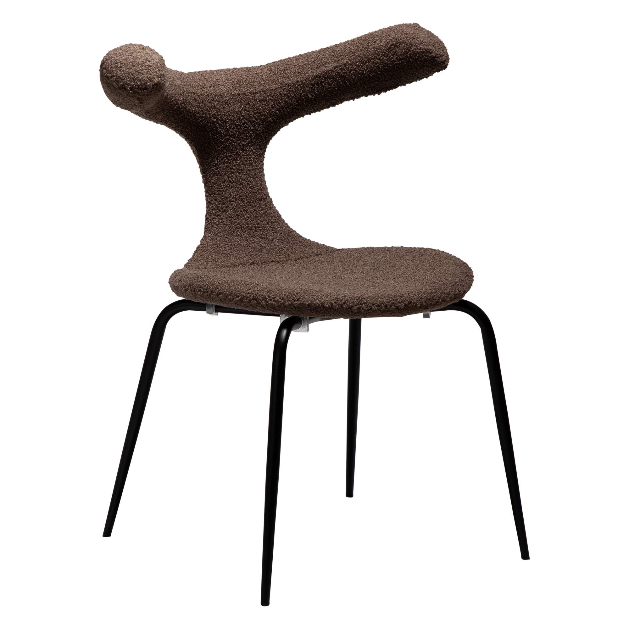 Dining Chair featuring Fabric Seat and Comfortable Backrest for Relaxed Dining
