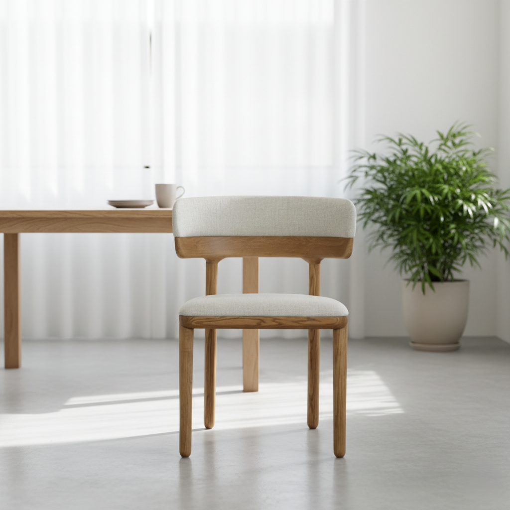 Dining Chair with Timeless Design and Smooth Polish for Elegant Dining Areas