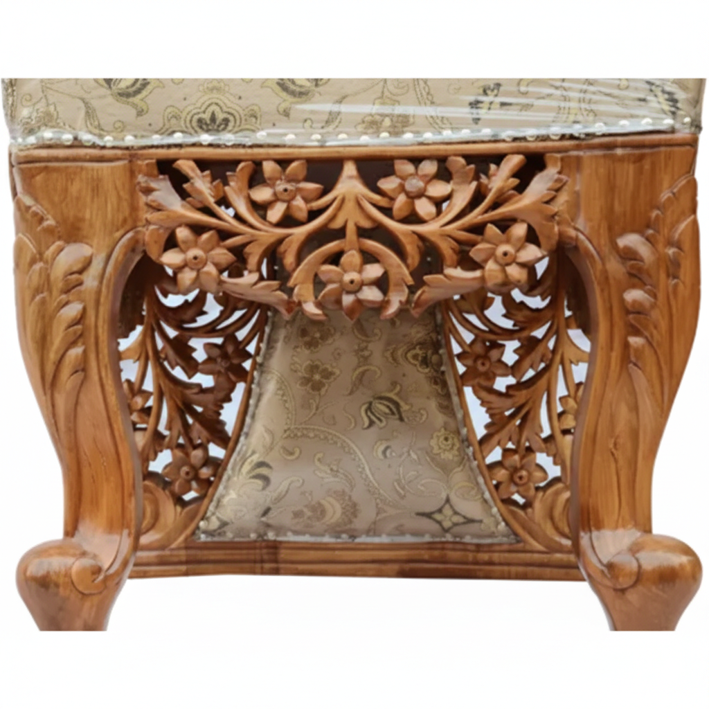 Dining Chair Crafted with Solid Materials and Smooth Edges for Safety and Classic Interiors