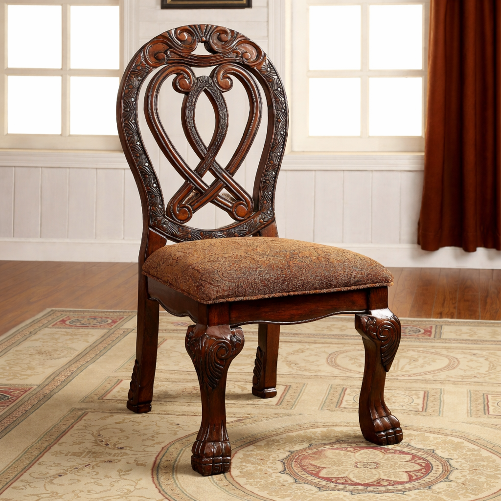 বাড়ির জন্য আধুনিক ডাইনিং চেয়ার - ডাইনিং রুমের জন্য উপযুক্ত স্টেইনলেস স্টিলের পা সহ প্রিমিয়াম লেদারেট আপহোলস্ট্রী