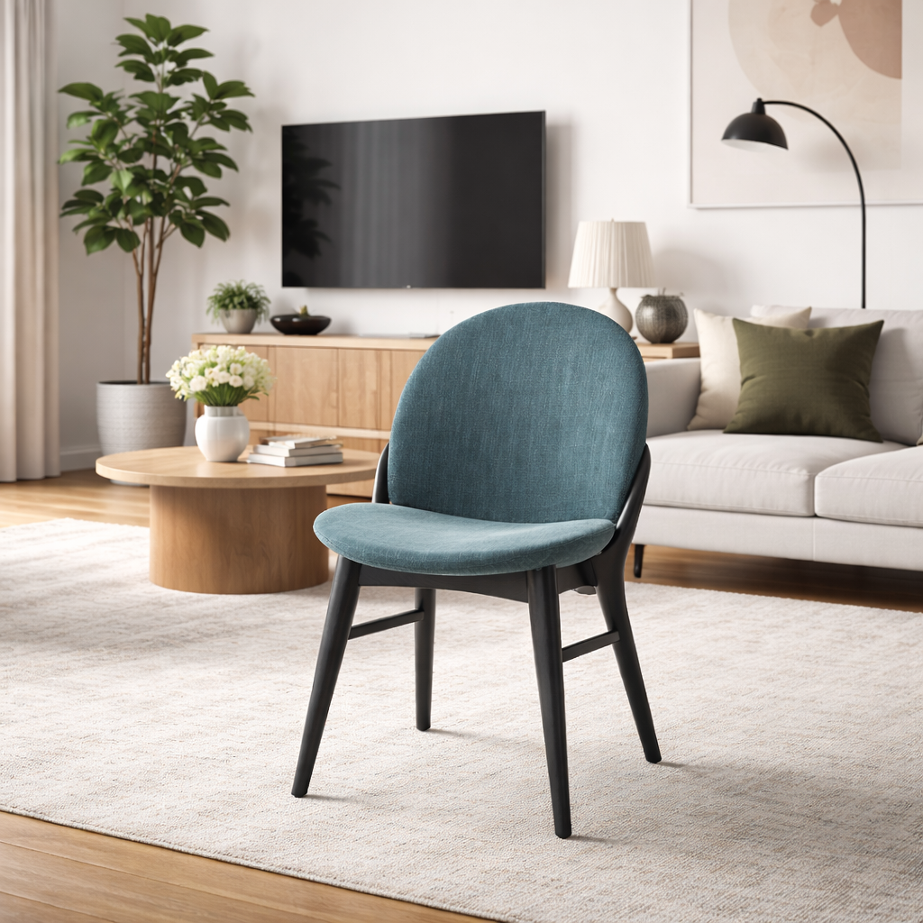 घर के लिए आधुनिक डाइनिंग चेयर - डाइनिंग रूम के लिए बिल्कुल सही, स्टेनलेस स्टील के पैरों के साथ प्रीमियम लेदरेट अपहोल्स्ट्री