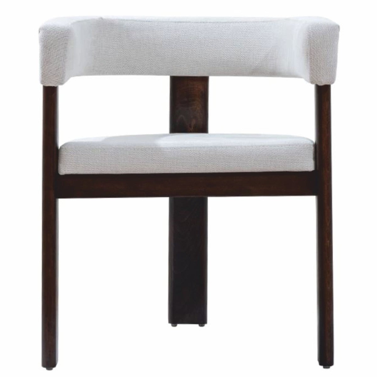 Dining Chair with Smooth Curves and Stable Construction for Dining