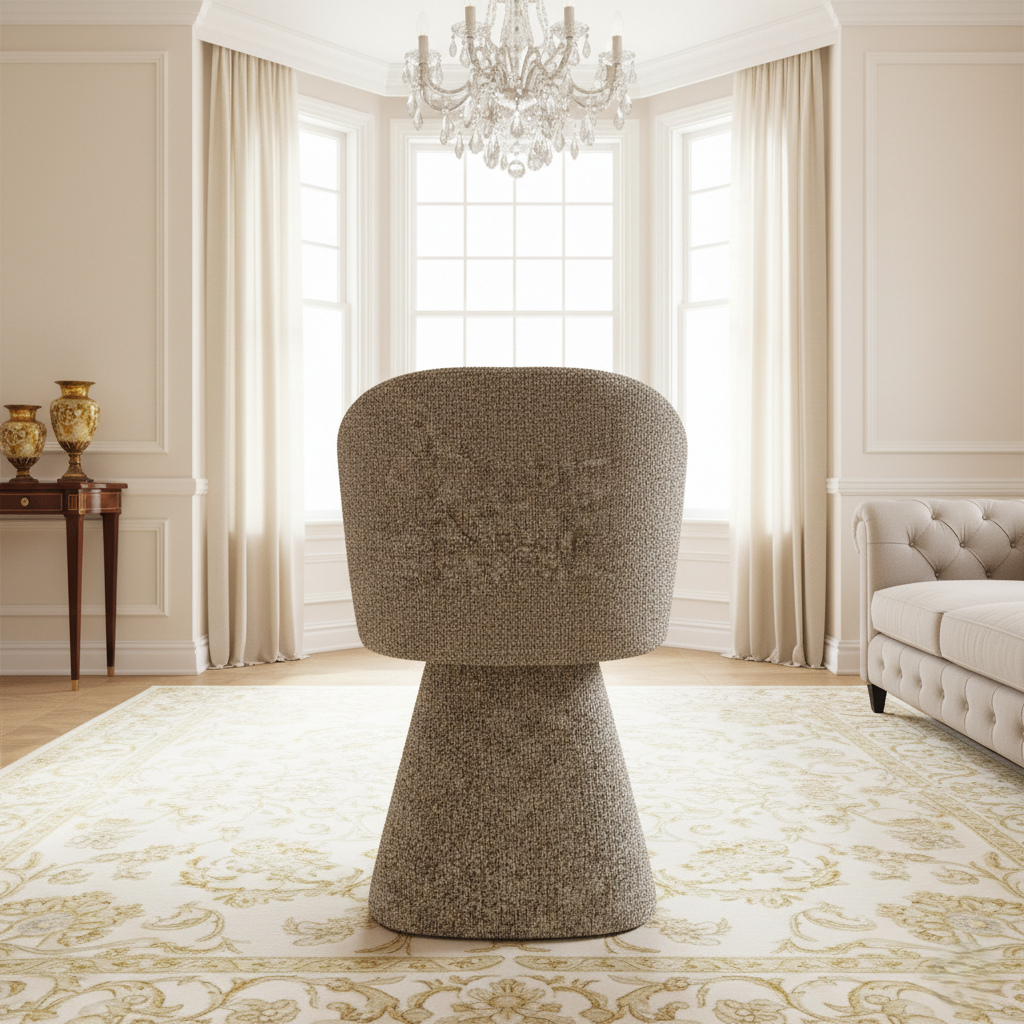 Dining Chair Premium Wooden Structure Soft Fabric Seating for Contemporary Dining Interiors
