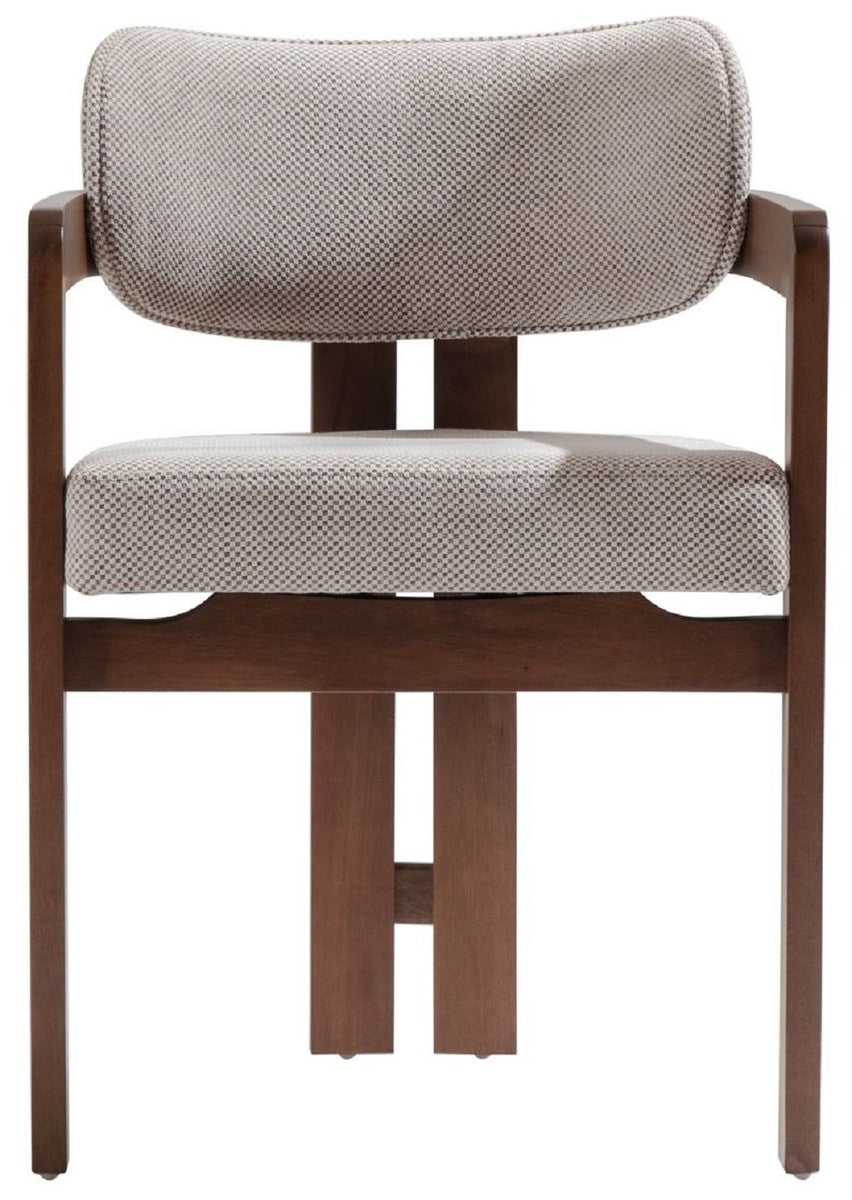 Dining Chair Luxury Upholstered Seat with Strong Wooden Base for Sophisticated Dining Areas