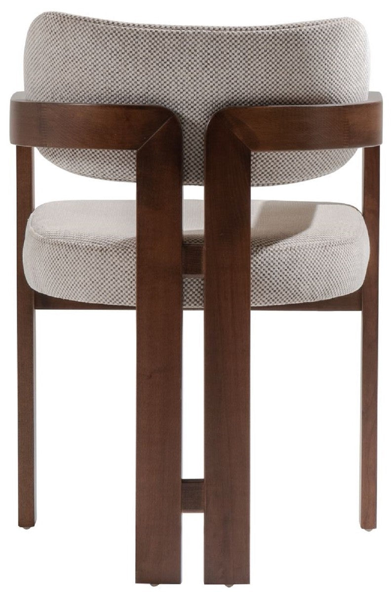 Dining Chair Luxury Upholstered Seat with Strong Wooden Base for Sophisticated Dining Areas
