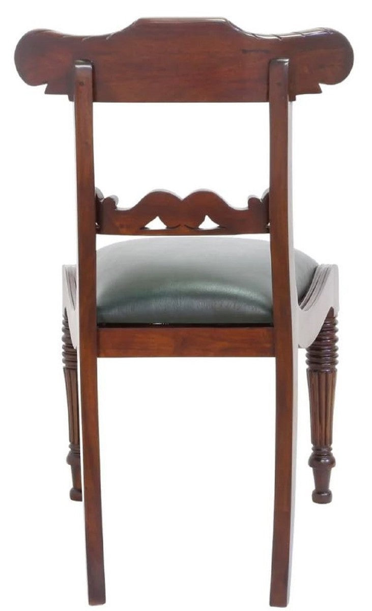 Dining Chair Carving Back with Soft Padding Enhancing Dining Room Aesthetics