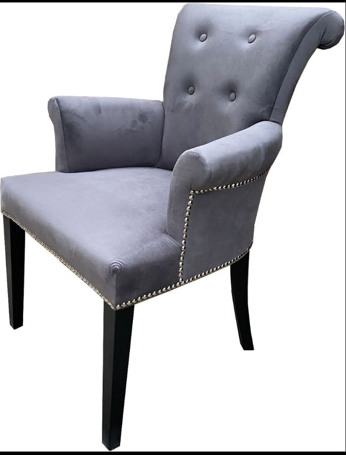 বাড়ির জন্য আধুনিক ডাইনিং চেয়ার - ডাইনিং রুমের জন্য উপযুক্ত স্টেইনলেস স্টিলের পা সহ প্রিমিয়াম লেদারেট আপহোলস্ট্রী