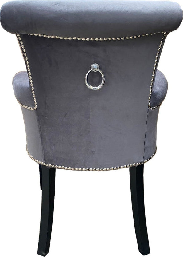 বাড়ির জন্য আধুনিক ডাইনিং চেয়ার - ডাইনিং রুমের জন্য উপযুক্ত স্টেইনলেস স্টিলের পা সহ প্রিমিয়াম লেদারেট আপহোলস্ট্রী