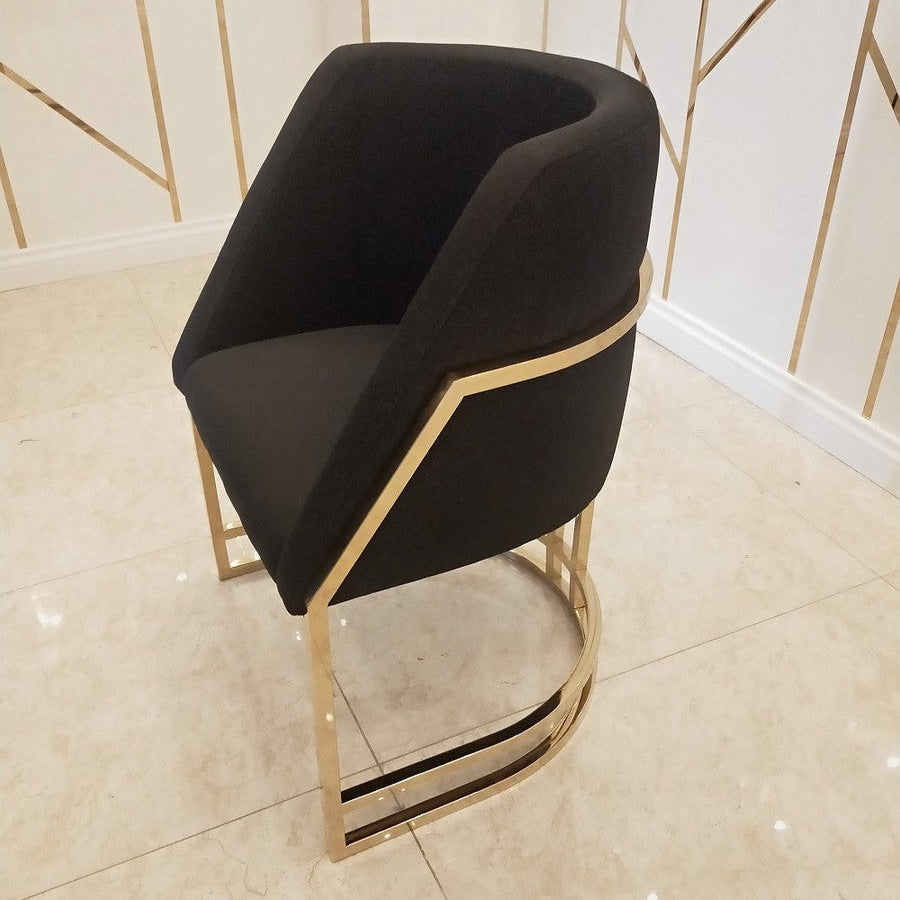 বাড়ির জন্য আধুনিক ডাইনিং চেয়ার - ডাইনিং রুমের জন্য উপযুক্ত স্টেইনলেস স্টিলের পা সহ প্রিমিয়াম লেদারেট আপহোলস্ট্রী