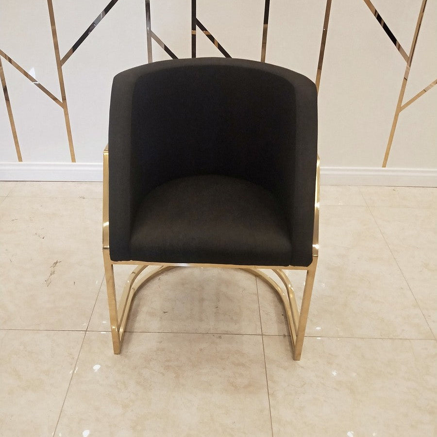 বাড়ির জন্য আধুনিক ডাইনিং চেয়ার - ডাইনিং রুমের জন্য উপযুক্ত স্টেইনলেস স্টিলের পা সহ প্রিমিয়াম লেদারেট আপহোলস্ট্রী