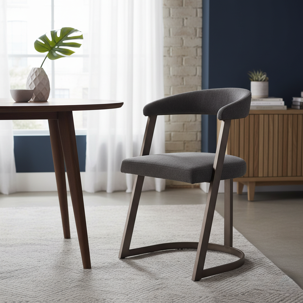 Dining Chair Modern Minimal Design Perfect for Contemporary Dining Room Decor