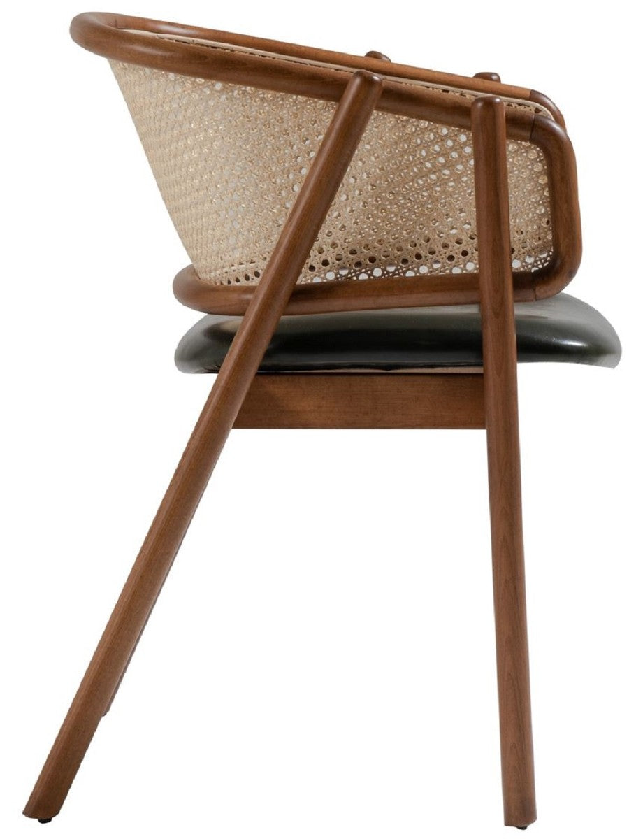 বাড়ির জন্য আধুনিক ডাইনিং চেয়ার - ডাইনিং রুমের জন্য উপযুক্ত স্টেইনলেস স্টিলের পা সহ প্রিমিয়াম লেদারেট আপহোলস্ট্রী