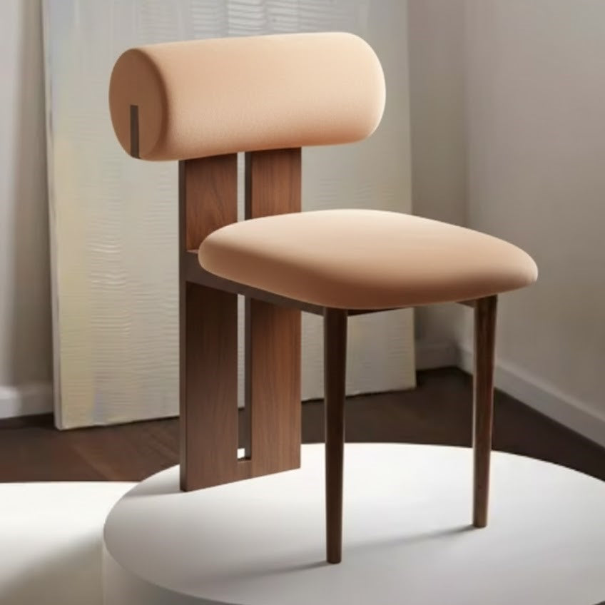 বাড়ির জন্য আধুনিক ডাইনিং চেয়ার - ডাইনিং রুমের জন্য উপযুক্ত স্টেইনলেস স্টিলের পা সহ প্রিমিয়াম লেদারেট আপহোলস্ট্রী