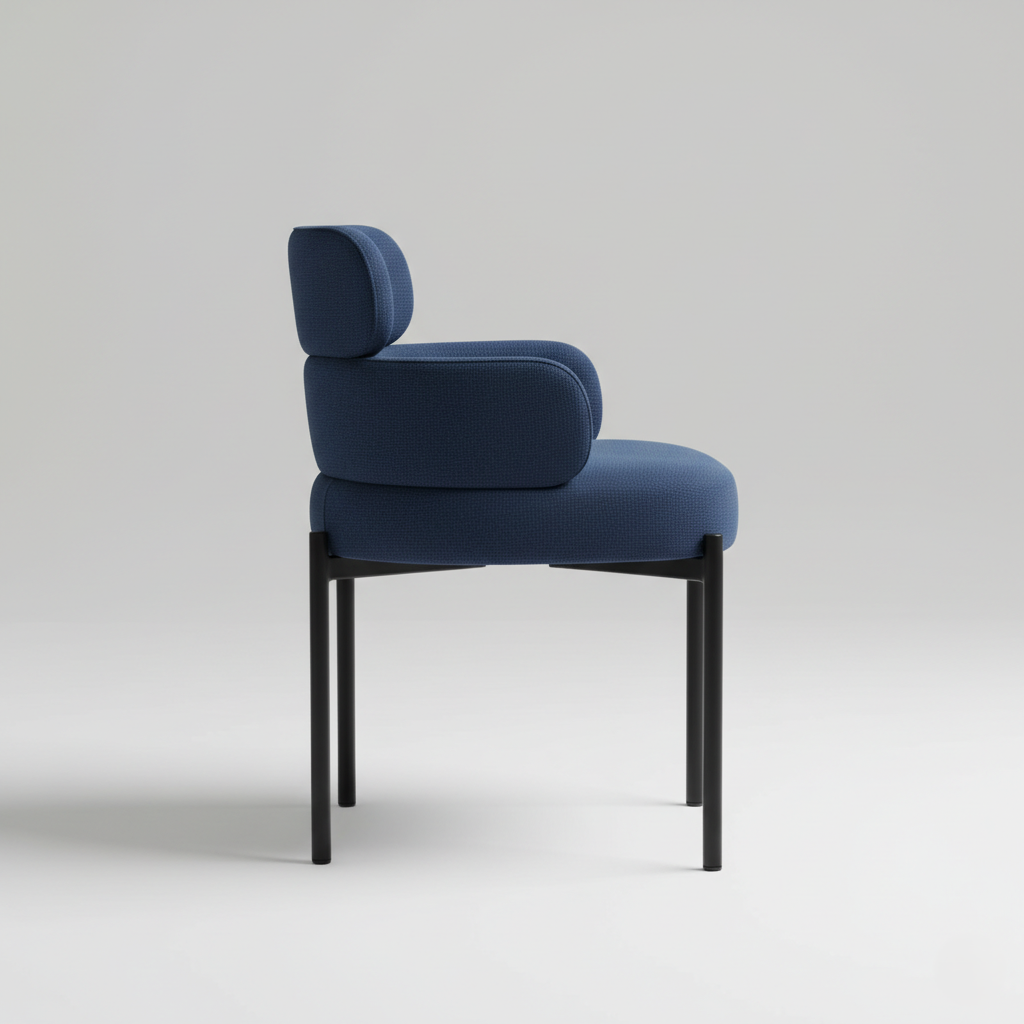 घर के लिए आधुनिक डाइनिंग चेयर - डाइनिंग रूम के लिए बिल्कुल सही, स्टेनलेस स्टील के पैरों के साथ प्रीमियम लेदरेट अपहोल्स्ट्री