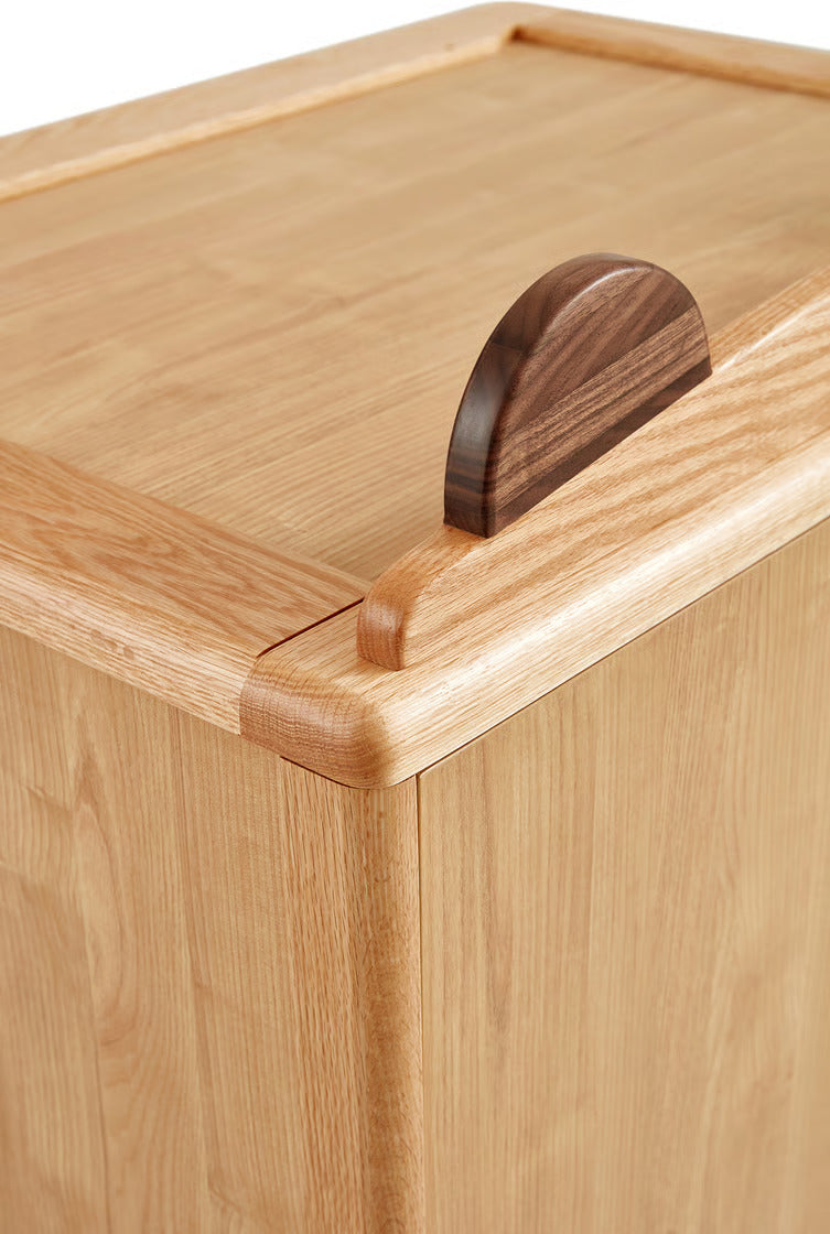 Natural Wood Kids Wardrobe for Bedroom - Modern Wooden Kids Storage Cabinet with Safe Rounded Edges, Smooth Finish and Sturdy Legs for Children’s Room