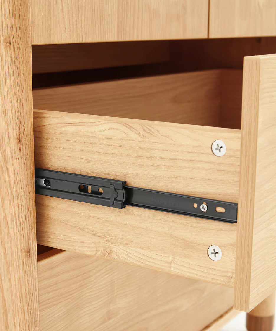 Natural Wood Kids Wardrobe for Bedroom - Modern Wooden Kids Storage Cabinet with Safe Rounded Edges, Smooth Finish and Sturdy Legs for Children’s Room