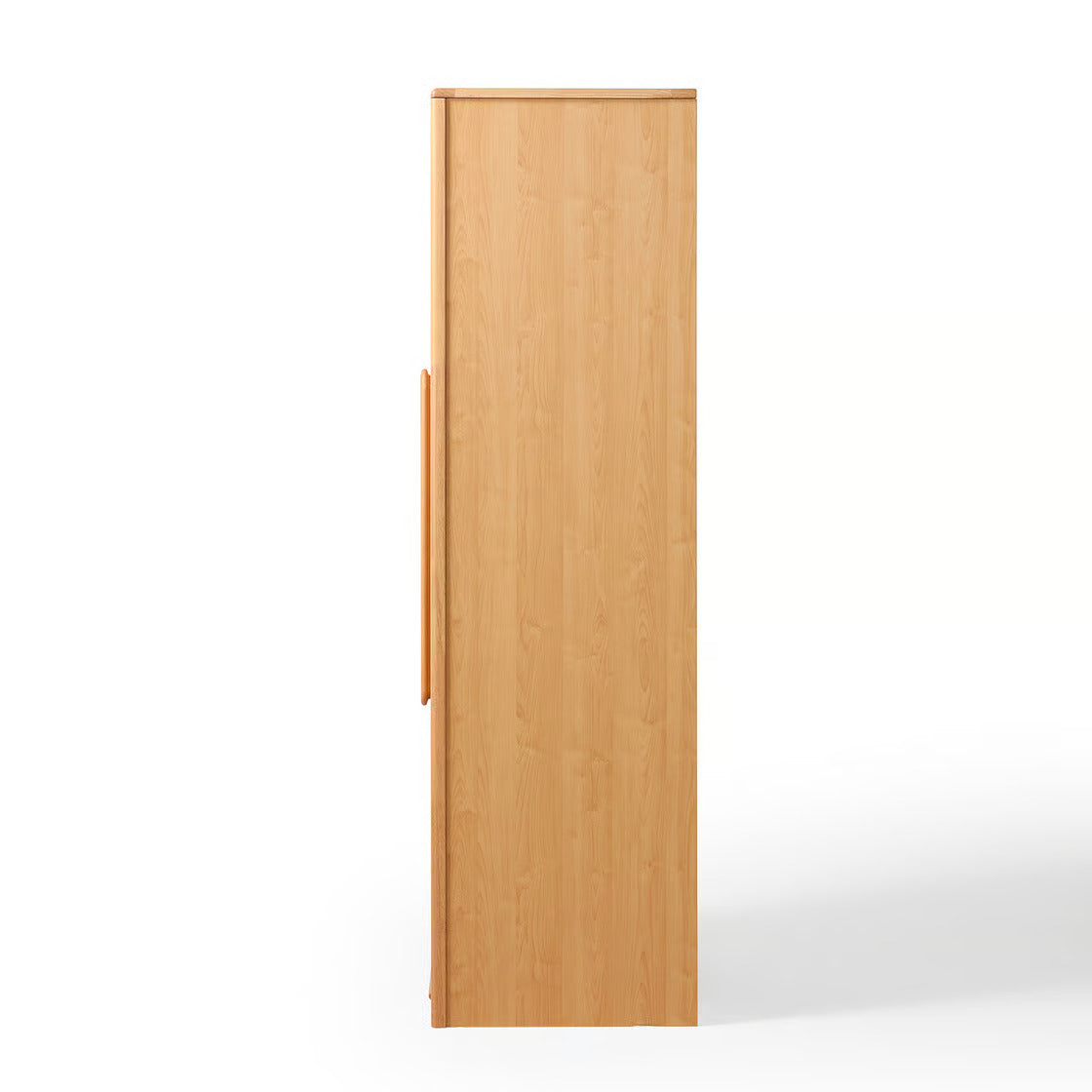 Premium Wooden Kids Wardrobe for Bedroom - Natural Finish Kids Storage Cabinet with Hanging Space, Shelves and Drawers, Smooth Finish and Elegant Wooden Handles