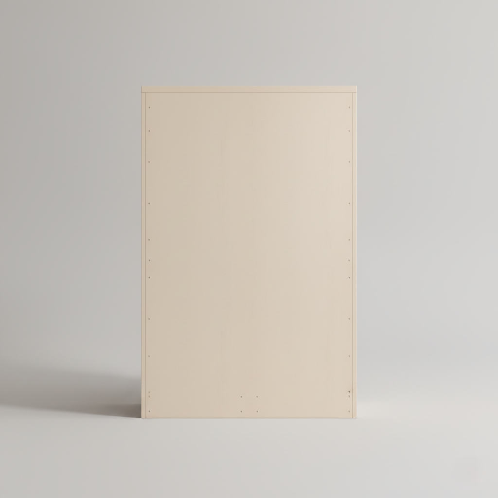 Premium White Kids Wardrobe with Cute Knob Design - Modern Children’s Storage Cabinet with Rounded Edges and Child-Safe Finish