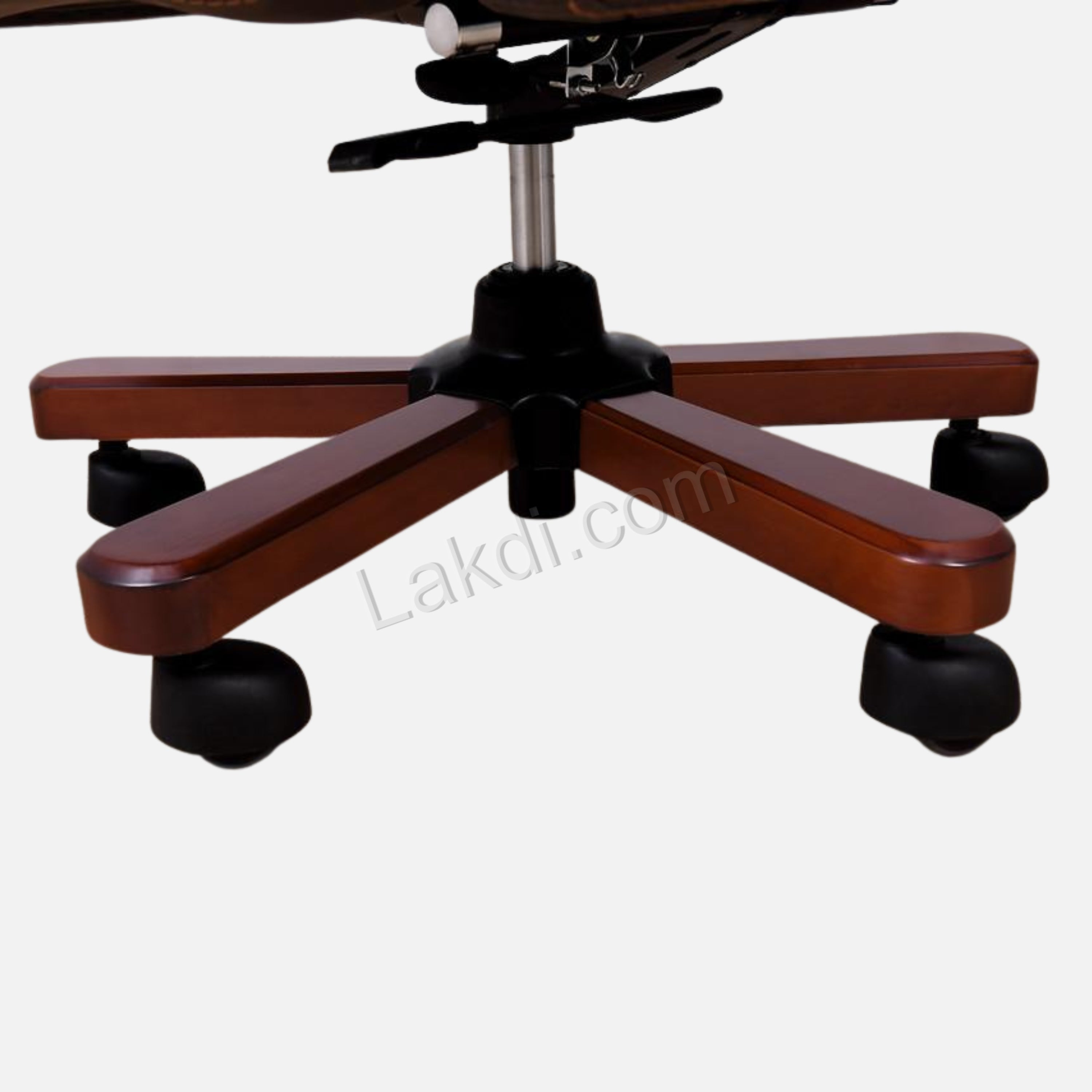 Director Chair for office Made in Plyboard with Leatherette and Soft Padded & Fixed Armrest & Revolving and swivel Base, Recliner Chair