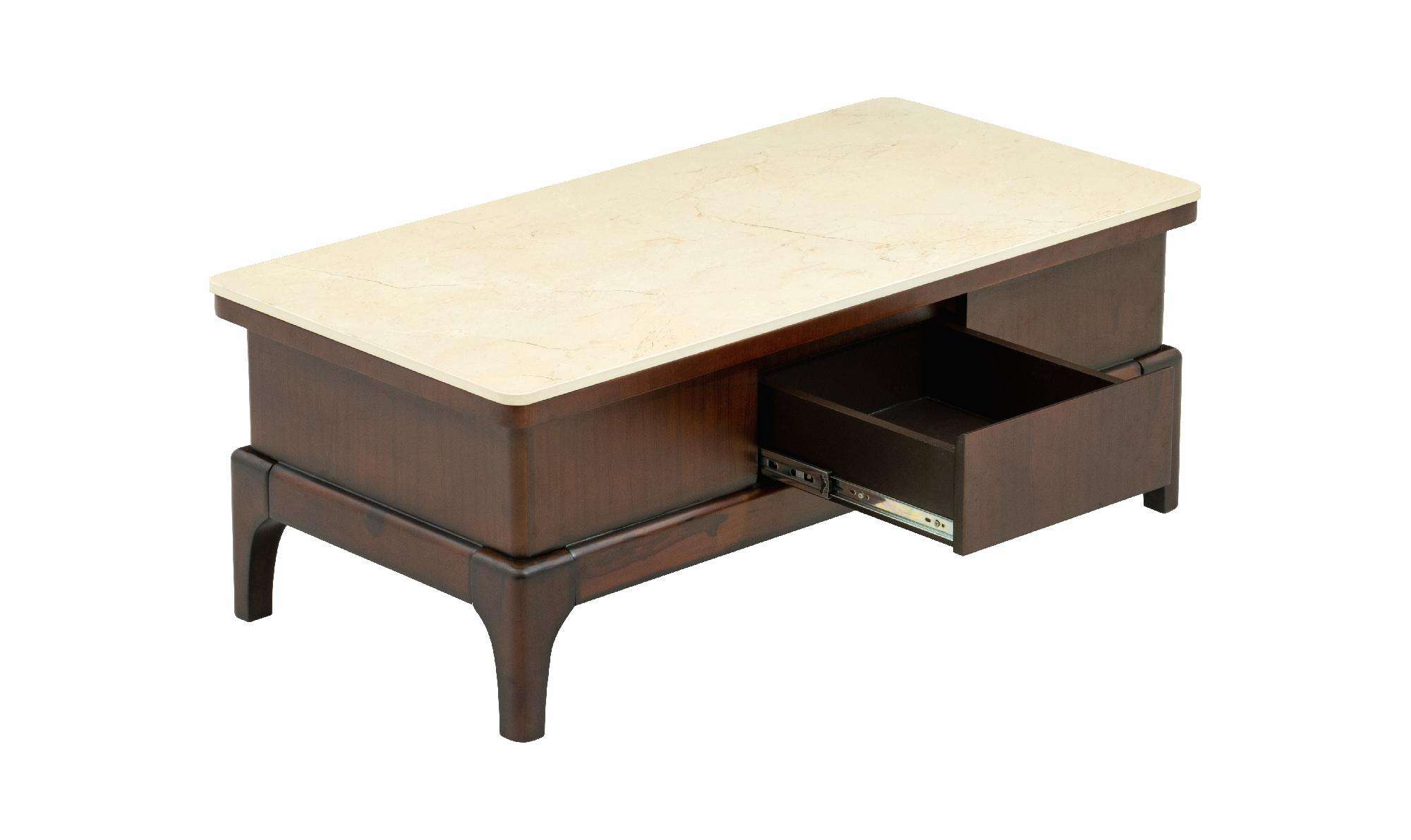 Center Table Featuring Marble Top and Elegant Shape, Ideal for Urban Contemporary Home Interiors