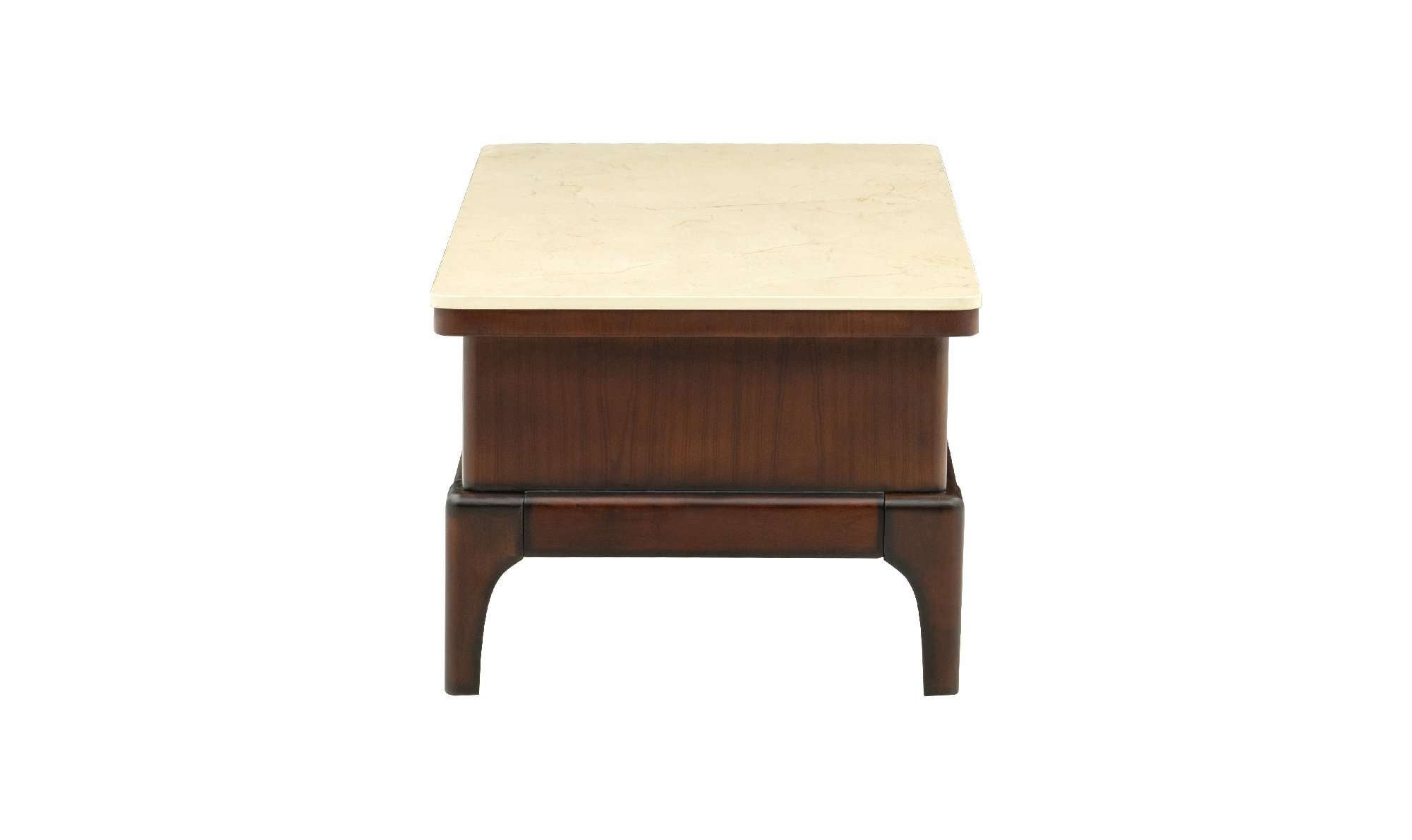 Center Table Featuring Marble Top and Elegant Shape, Ideal for Urban Contemporary Home Interiors