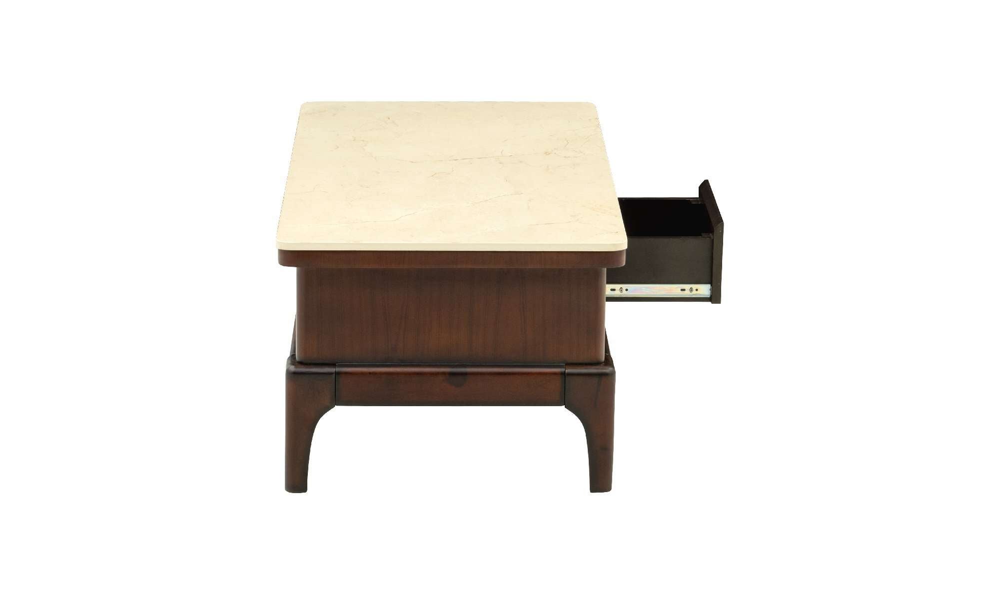 Center Table Featuring Marble Top and Elegant Shape, Ideal for Urban Contemporary Home Interiors