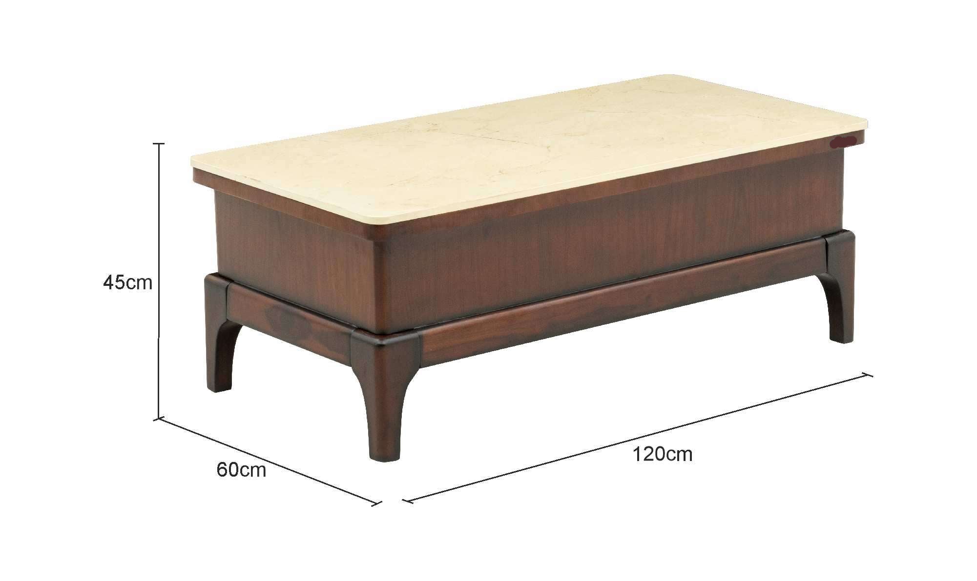 Center Table Featuring Marble Top and Elegant Shape, Ideal for Urban Contemporary Home Interiors