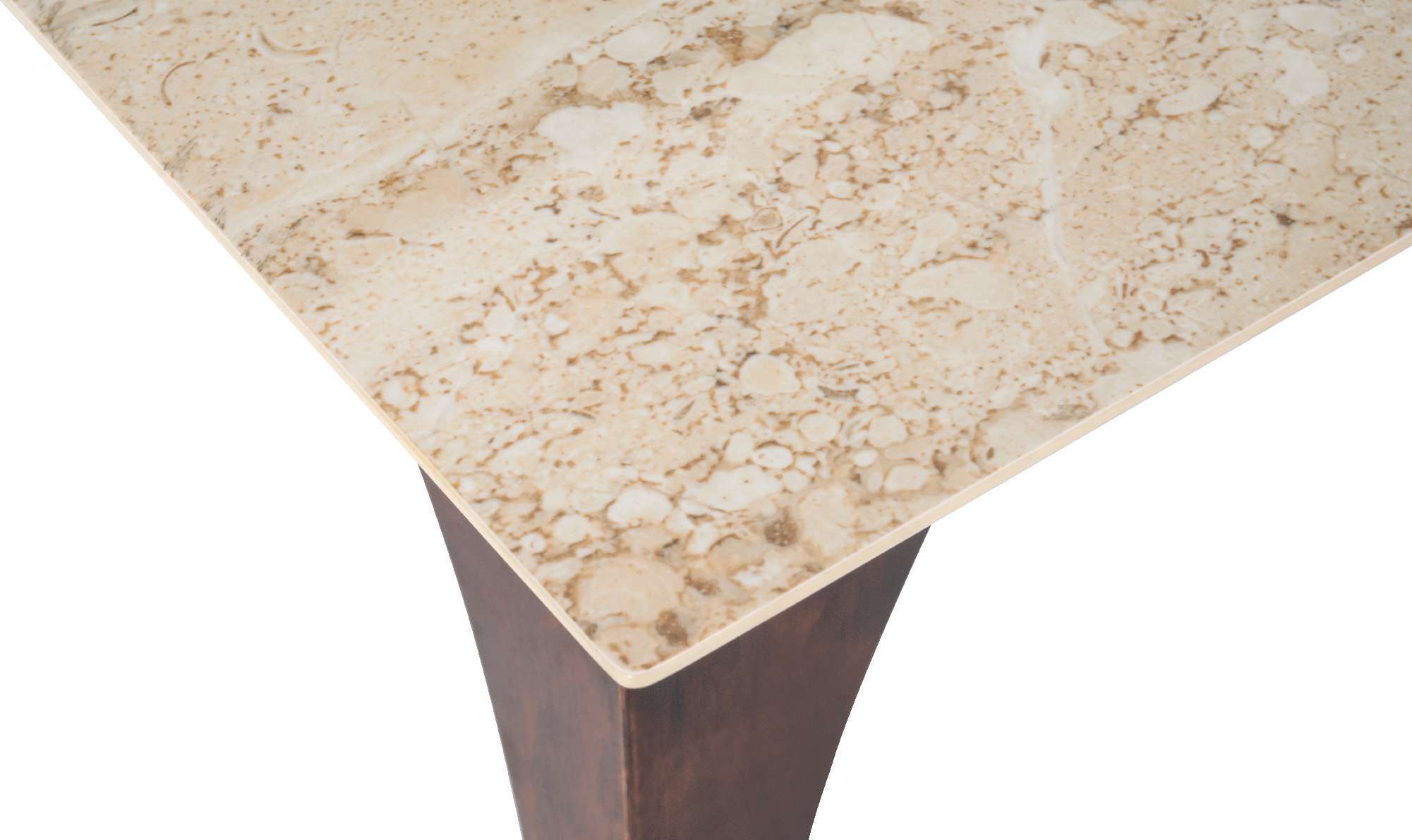 Center Table with Walnut Wood Texture and Modern Edges Adding a Premium Feel to Homes
