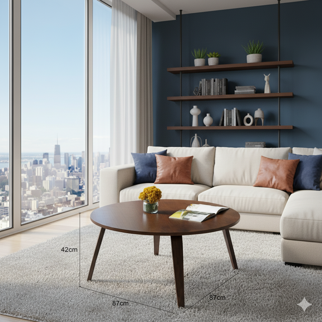 Center Table with Elegant Finish and Spacious Top Creating a Perfect Centerpiece for Every Modern Living Room