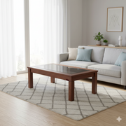 Center Table Crafted from Solid Wood Offering Stylish and Affordable Option for Modern Homes