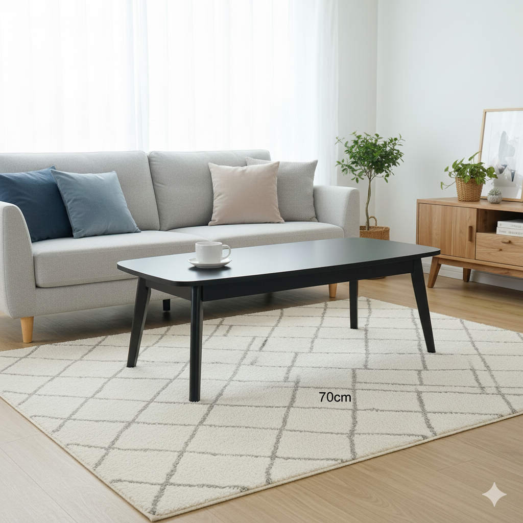 Center Table Featuring Fine Edges and Compact Size Suitable for Small Apartments and Urban Homes