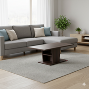 Center Table Designed with Layer Structure Providing Decorative and Functional Space for Daily Use