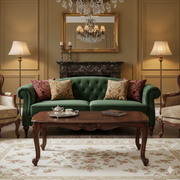 Center Table Featuring Glossy Wooden Finish with Strong Base Enhancing the Elegance of Any Living Room