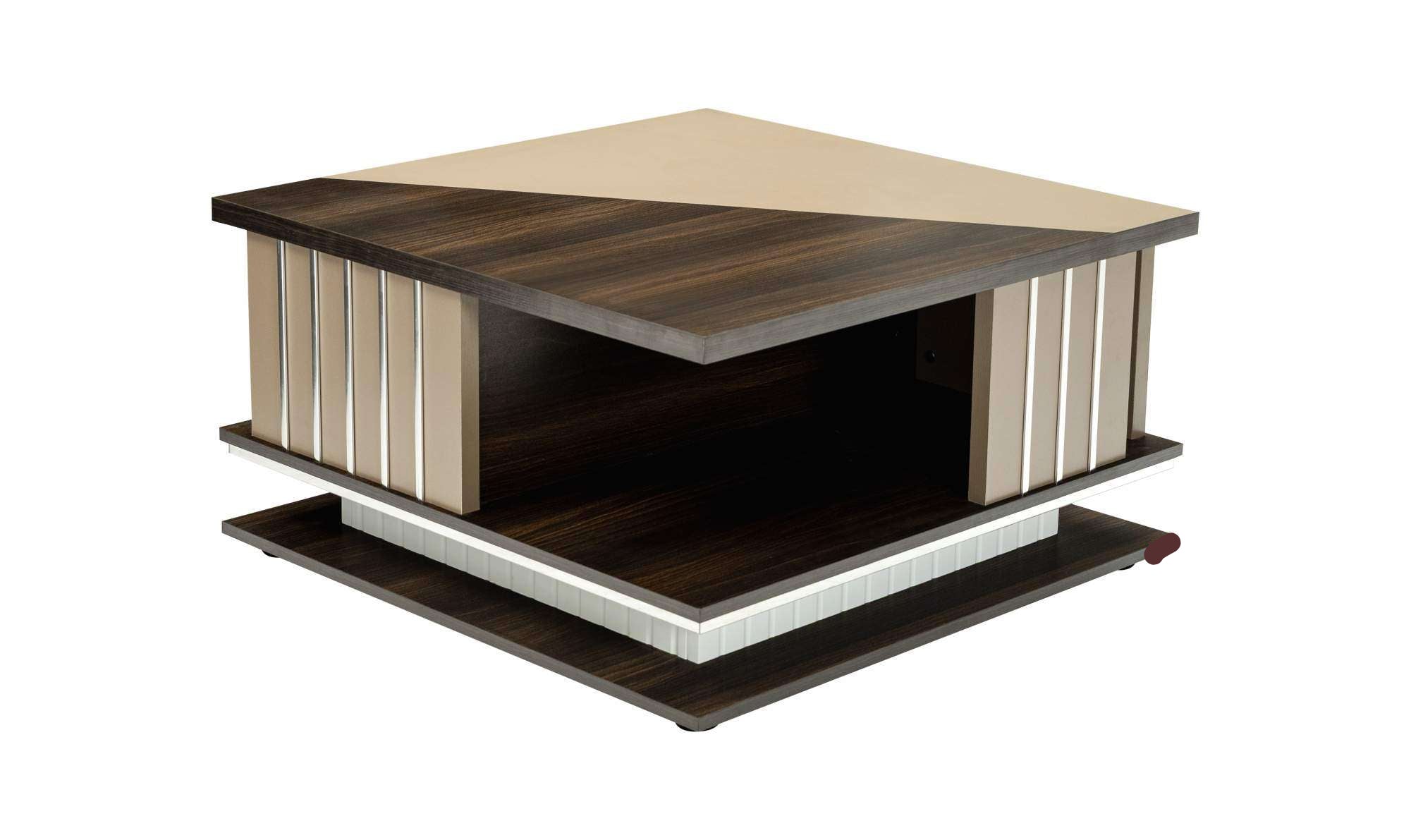 Center Table Featuring Dual Colour Design and Enhancing Living Room Visual Appeal