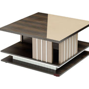 Center Table Featuring Dual Colour Design and Enhancing Living Room Visual Appeal