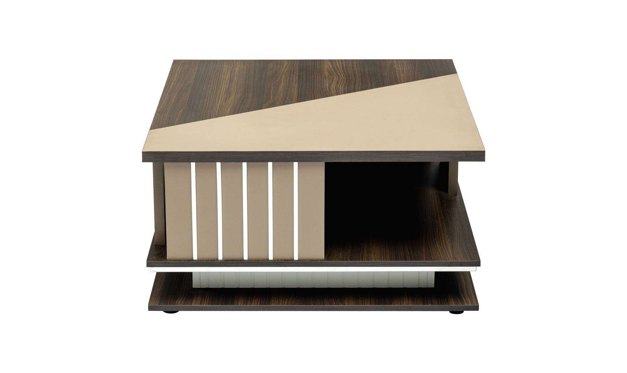 Center Table Featuring Dual Colour Design and Enhancing Living Room Visual Appeal