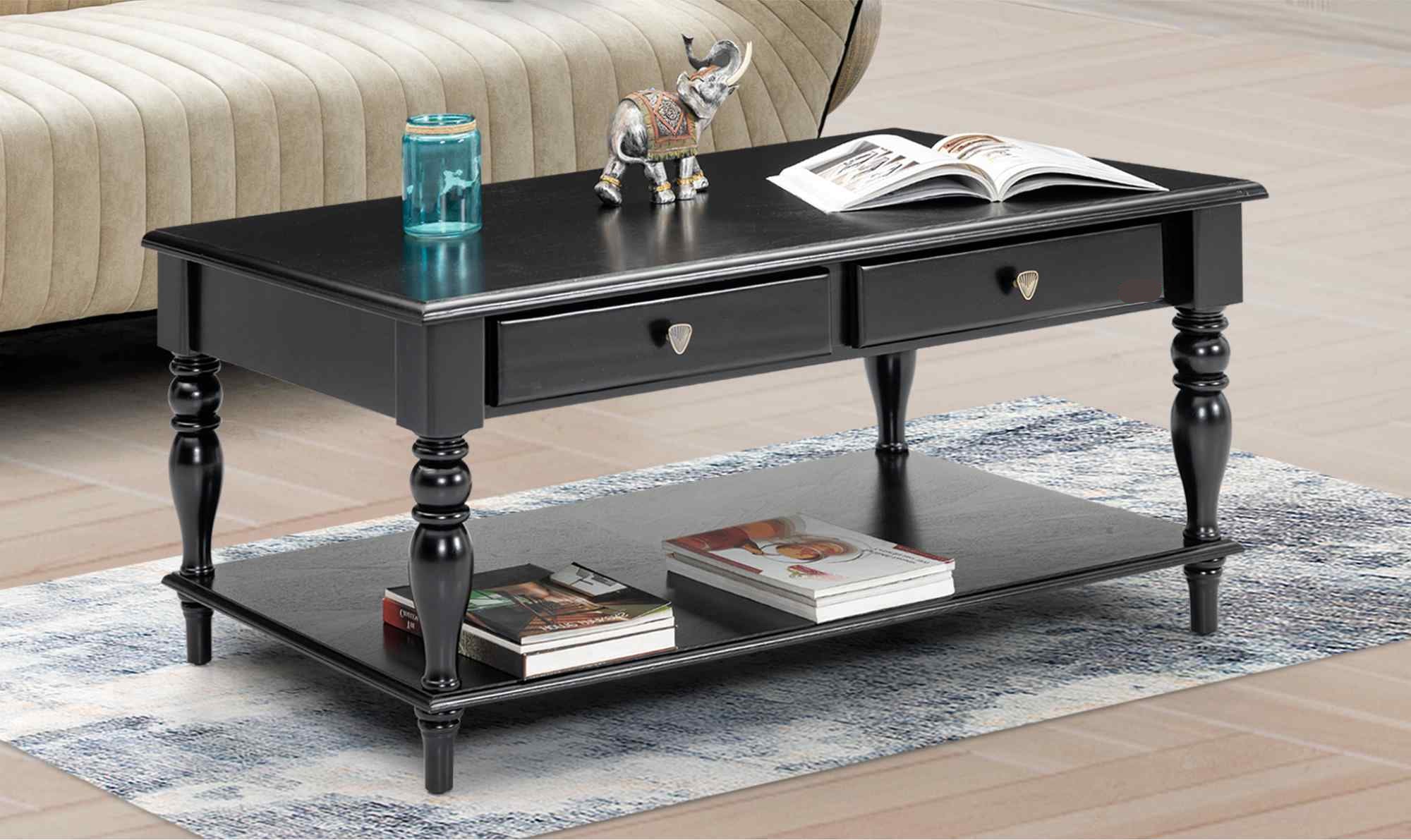 Center Table Featuring Premium Finish and Solid Base Providing Classy Look for Home Interiors