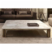 Center Table with Metal Frame Offering Strong Durability and Premium Look for Modern Homes