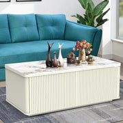 Center Table Featuring Glossy and Durable Frame Combining Modernity with Classic Design Style