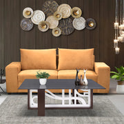 Center Table Designed with a Wooden Base and Top Enhancing Harmony and Comfort in the Living Space