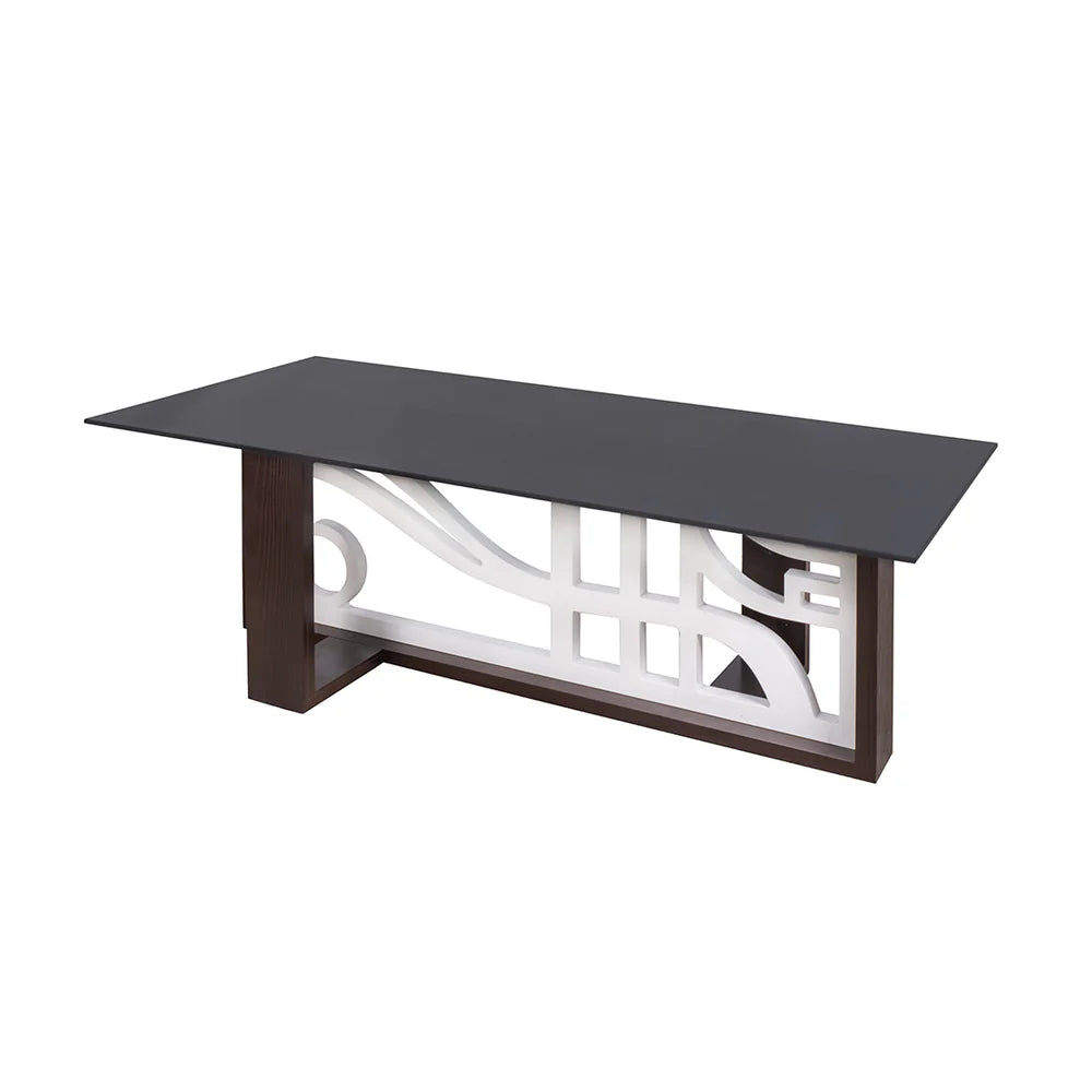 Center Table Designed with a Wooden Base and Top Enhancing Harmony and Comfort in the Living Space