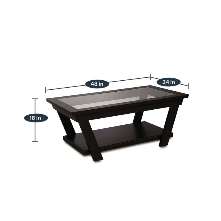 Center Table Designed with a Minimal Look and Creating Warm and Inviting Feel for the Living Room